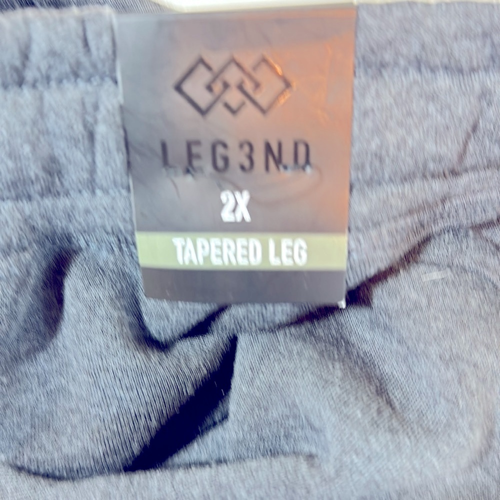 Leg3nd Grey Athletic Fleece Jogger 2X NWT - Picture 9 of 10
